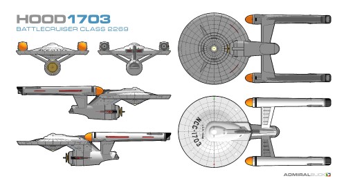 Hood-class battlecruiser TOS concept design | The Trek BBS